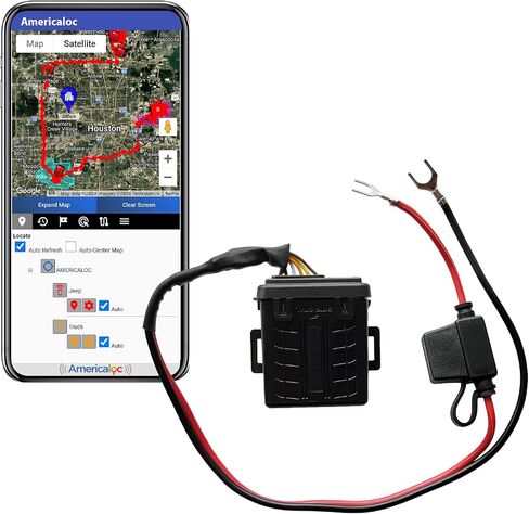 Americaloc Wired GPS Tracker for Vehicles, Easy to Install (12–40V), Affordable Flat-Rate Plan in Saudi Arabia