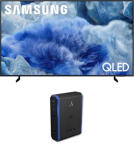 Samsung QN50Q8FAAFXZA 50 Inch Class QLED Q8F 4K Vision AI Smart TV with an Austere 5S-PS4-US1 4-Outlet Power with Omniport USB (2025) in Saudi Arabia
