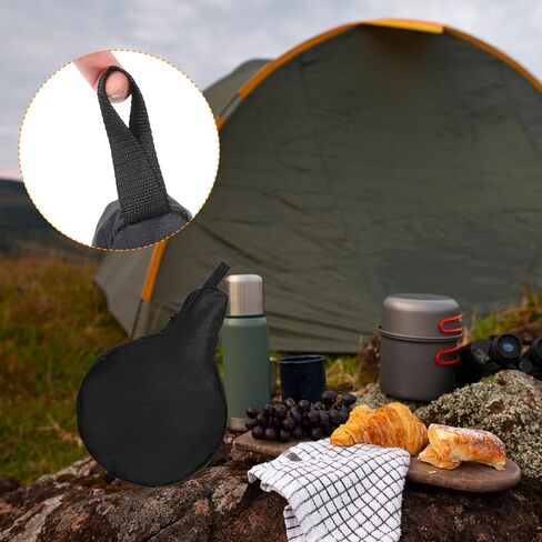 Cast Iron Skillet Storage Bag, Fits 8/10/12 in, Thick Oxford Cloth Waterproof Cast Iron Camping Skillet Pan Bag with Hanging Loop for Camping, Outdoor Cooking in Saudi Arabia