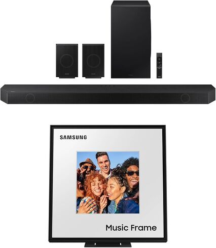 Samsung HW-Q990D 11.1.4ch Soundbar with a HW-LS60D 2.0 Channel Photo Frame Speaker (2024) in Saudi Arabia