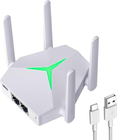 موسع نطاق واي فاي AC1200، مكرر واي فاي USB ثنائي النطاق 5 جيجا هرتز/2.4 جيجا هرتز مع 3 أوضاع ومنفذي إيثرنت يغطي مساحة تصل إلى 12000 قدم مربع، معزز إشارة الإنترنت EX004 للمنزل بأكمله، التوصيل والتشغيل (أبيض) in Kuwait
