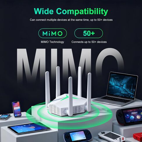 موسع نطاق واي فاي AC1200، مكرر واي فاي USB ثنائي النطاق 5 جيجا هرتز/2.4 جيجا هرتز مع 3 أوضاع ومنفذي إيثرنت يغطي مساحة تصل إلى 12000 قدم مربع، معزز إشارة الإنترنت EX004 للمنزل بأكمله، التوصيل والتشغيل (أبيض) in Kuwait