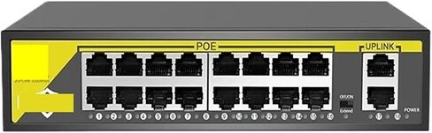 8/16 منفذ 48 فولت POE Switch 2 وصلة الإرسال 10/100 ميجابت في الثانية 802.3af/at (8 منافذ POE) in Saudi Arabia