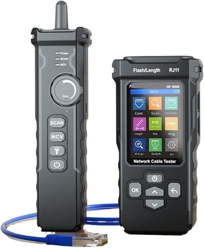 جهاز اختبار كابل إيثرنت متعدد الوظائف NF 8506 مع ماسح IP، واختبار Ping، وPoE، واختبار الاستمرارية، وتتبع كابل RJ45/RJ11 in Kuwait
