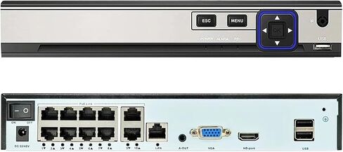 مسجل فيديو 8CH/4CH 8MP H.265 PoE (2T، 4CH) in Kuwait