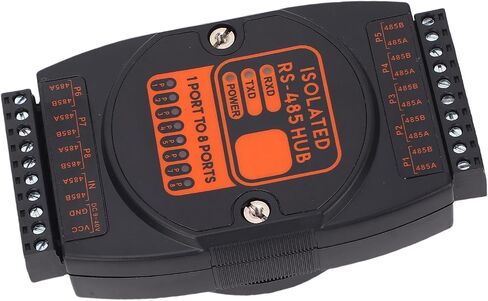 Aramox 8ch 485 Hub، ABS، حماية دائرة قوية، عزل 2500 فولت في الثانية، دعم الشبكات للتطبيقات الهندسية الخارجية in Saudi Arabia