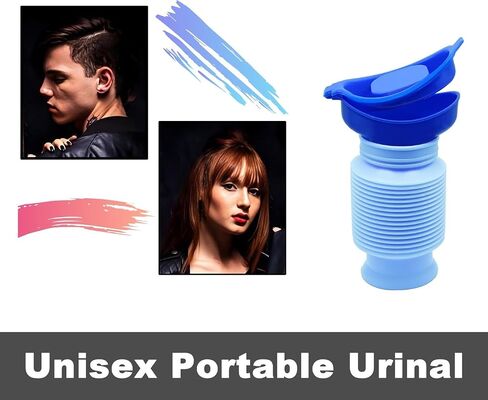 750ML Emergency Urinal, Pedestal Urinal, Pocket Toilet for Men Women, Pee Bottles with Sealed Lid Collapsible Portable Urinals for Camping Travel Car Traffic in Saudi Arabia