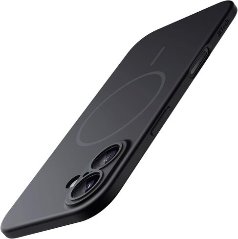 JETech Magnetic Slim Case for iPhone 17 Pro Max 6.9-Inch, Compatible with MagSafe, Ultra-Thin Lightweight Minimalist Phone Cover with Matte Finish and Full Camera Lens Protection (Black) in Kuwait
