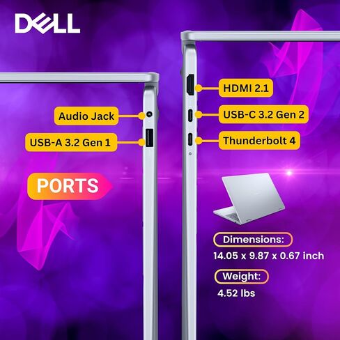 Dell 16 Plus 2-in-1 Laptop, 16" 1920 x 1200 Touchscreen, Core Ultra 7 256V(>i9-13900H), AI Ready, Copilot, Backlit Keyboard, 1080p Webcam, Wi-Fi 7, Windows 11 Pro, Ice Blue(16GB DDR5 RAM | 1TB SSD) in Saudi Arabia