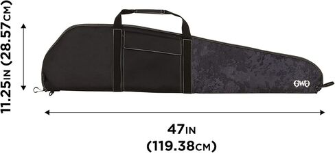 Allen Company Girls with Guns Midnight Lockable Rifle Case, 46" L Scoped/Non-Scoped Rifles, Black/Shade Blackout Camo in Saudi Arabia