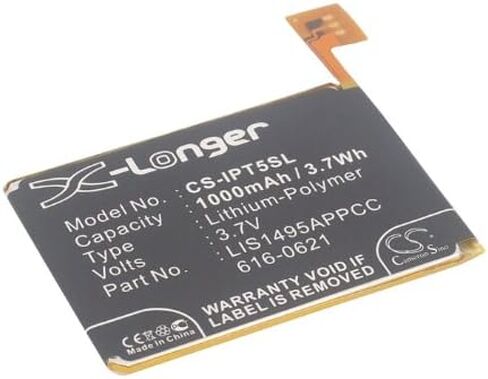 XPS 1000mAh Replacement Battery for Apple iPod Touch 5, iPod Touch 5th Generation PN 616-0621, LIS1495APPCC, A1421 in Saudi Arabia