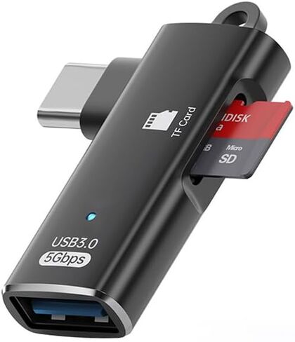 Type-C OTG Adapter, USB C to USB A Female to Male Type-C 3.0 Converter Dongle, with TF Card Reader, Compatible for Samsung for iPhone 17/16 Pro Max Plus, for iPad Pro Air in Saudi Arabia