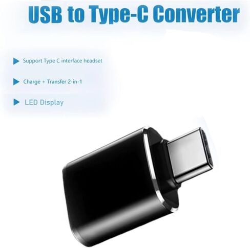 5 عبوات USB من النوع C OTG مع محول USB C إلى USB 3.0 ومصباح LED ومحول USB C لهواتف Android وأجهزة الكمبيوتر المحمولة من النوع C والمزيد in Kuwait