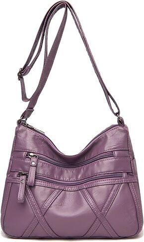 WITERY Women Soft PU Leather Crossboby Bag - Lightweight Multi-Pocket Shoulder Bag Pocketbooks Ladies Medium Purses Handbag in Saudi Arabia