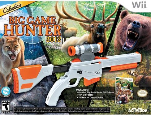 Cabela's Big Game Hunter 2012 with Top Shot Elite - Nintendo Wii (With Top Shot Elite) (Renewed) in Saudi Arabia