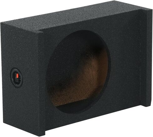 Rockville RQT12 12" Sealed Subwoofer Enclosure, Bedliner Finish, Shallow Downfiring Design, 3/4" MDF, for Car/Truck Audio Systems in Saudi Arabia
