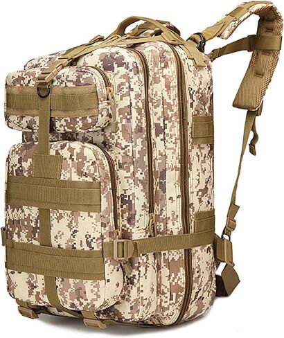 40L Tactical Backpack for Men and Women, Army 3 Days Assault Pack Bag Large Rucksack for Hiking Travel Trekking, Jungle Digital in Saudi Arabia