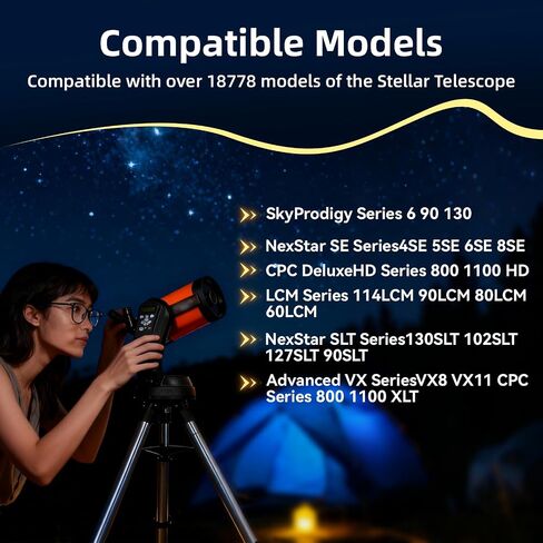 بديل لمحول التيار المتردد Celestron 18778 2 أمبير - يعمل على تشغيل التلسكوبات المحوسبة باللون الأسود 【طول 10 أقدام】 in Kuwait