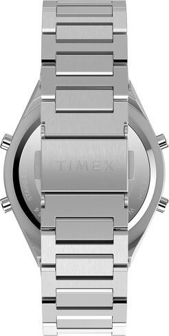 ساعة Timex للرجال 39 ملم - حزام أسود الفضة الفولاذ الفولاذ المقاوم للصدأ in Saudi Arabia