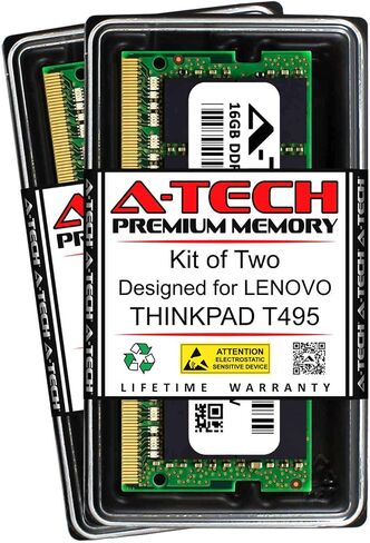 A-Tech 32GB (2 x 16GB) RAM for Lenovo THINKPAD T495 | DDR4 2400MHz SODIMM PC4-19200 260-Pin Non-ECC Memory Upgrade Kit in Saudi Arabia