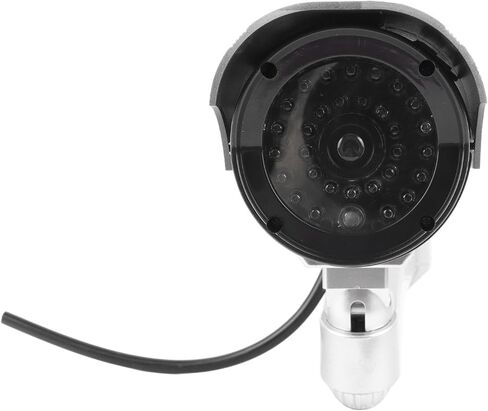 Pilipane Fake Surveillance Camera Solar Powered Dummy Security Camera with LED Flashing Light High Simulation Anti Theft Function for Home Business Office ABS Material in Saudi Arabia