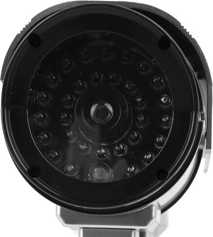 Pilipane Fake Surveillance Camera Solar Powered Dummy Security Camera with LED Flashing Light High Simulation Anti Theft Function for Home Business Office ABS Material in Saudi Arabia