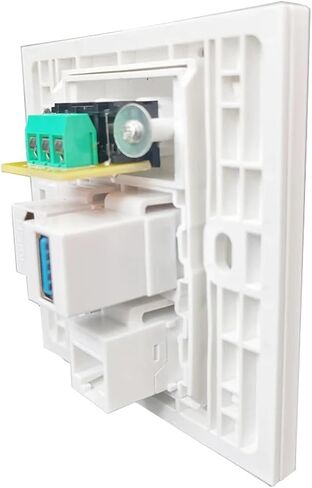 مقبس صوت أنثى U3.0 HDMI2.0 تمرير CAT6 RJ45 LAN مع موصل F لوحة حائط تلفزيون رقمية محورية in Saudi Arabia