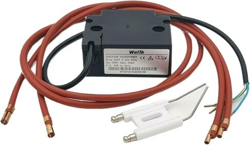 High Voltage Pulse Igniter 2pcs High-Tension Cable Dia 6.5mm High Pressure Wire Line with Joint Waste Oil Burner Accessories(High Voltage Wire) in Saudi Arabia