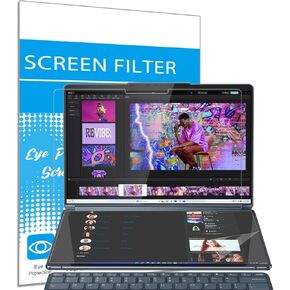 i-Tensodo 2 Pack 14 inch Anti Glare Screen Protector for 2025 Lenovo Yoga Book 9i (14IAH10) Laptop Touch Display, Eye Protection Anti Glare Filter in Kuwait