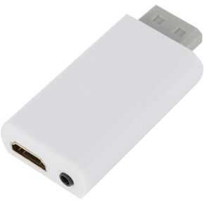 محول WII إلى HDMI عالي الدقة 1080P Wii 2 3.5 مم صوت لشاشة الكمبيوتر HDTV إلى المحول (اللون: كما هو موضح، الحجم: مقاس واحد) in Saudi Arabia