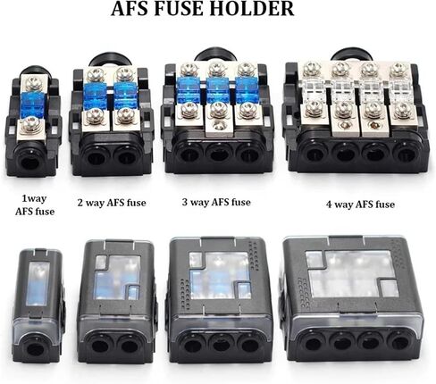 3AFS10 12V 24V 3 Way 1 in 3 Out Dustproof AFS ANS 60A Blade Automotive Panel Mount Auto Car Fuse Holder in Saudi Arabia