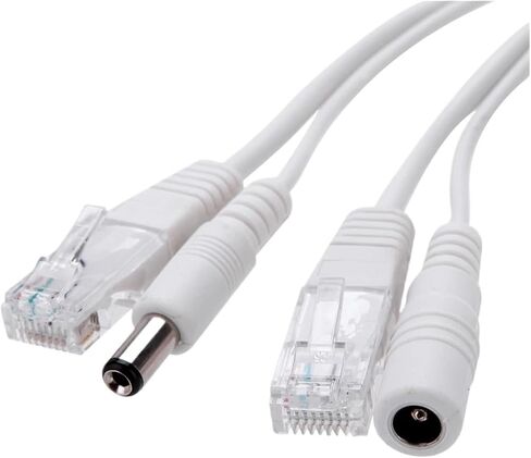 كابل POE الطاقة السلبية عبر كابل محول إيثرنت الفاصل RJ45 12-48 فولت (زوج واحد من كابل WhitePOE) in Saudi Arabia