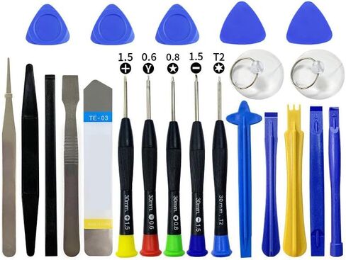 NUIGUBF 22 pcs Professional Electronic pry Open Tool Multifunctional Repair kit for Opening Cell Phones, laptops, Tablets pry Open to Replace Screen Batteries and More! (A) in Kuwait
