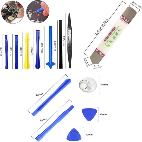 NUIGUBF 22 pcs Professional Electronic pry Open Tool Multifunctional Repair kit for Opening Cell Phones, laptops, Tablets pry Open to Replace Screen Batteries and More! (A) in Kuwait