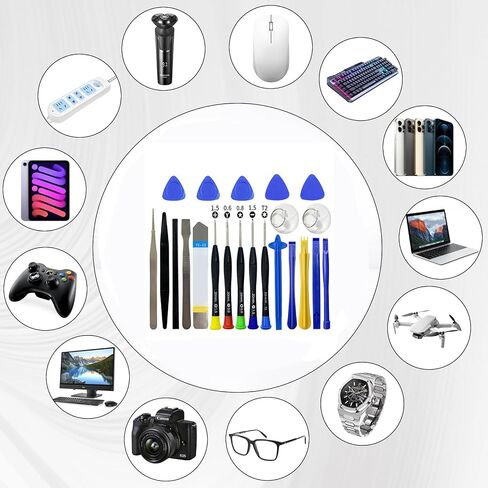 NUIGUBF 22 pcs Professional Electronic pry Open Tool Multifunctional Repair kit for Opening Cell Phones, laptops, Tablets pry Open to Replace Screen Batteries and More! (A) in Kuwait