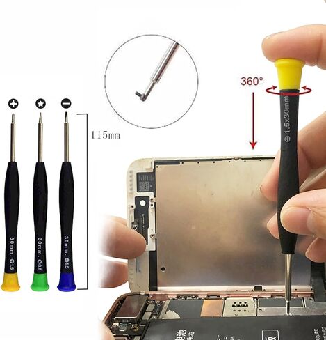 NUIGUBF 22 pcs Professional Electronic pry Open Tool Multifunctional Repair kit for Opening Cell Phones, laptops, Tablets pry Open to Replace Screen Batteries and More! (A) in Kuwait