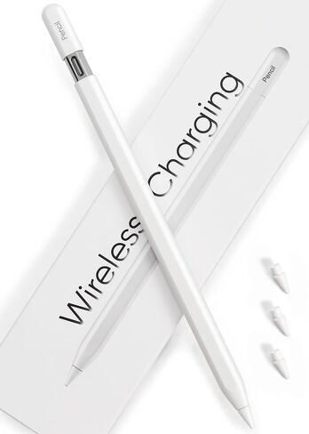 Pencil USB-C for iPad(2018-2025): Magnetic wireless Charging for iPad Pro 11"(1-4th), 12.9"(3-6th), Air(4/5th), Mini 6th. Slide-Switch, Hidden-Port Stylus with Tilt Sensitivity & Palm Rejection in Saudi Arabia