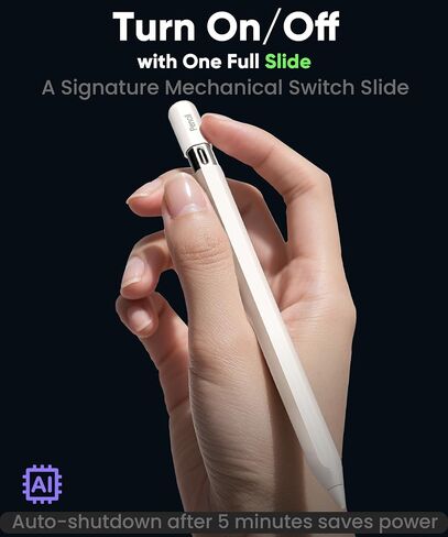 Pencil USB-C for iPad(2018-2025): Magnetic wireless Charging for iPad Pro 11"(1-4th), 12.9"(3-6th), Air(4/5th), Mini 6th. Slide-Switch, Hidden-Port Stylus with Tilt Sensitivity & Palm Rejection in Saudi Arabia