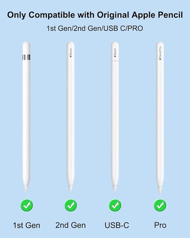 نصائح بديلة لقلم Apple Pencil، نصائح قلم Apple المطورة لقلم Apple Pencil Pro/ الجيل الثاني/ الجيل الأول/USB C، نصائح قلم iPad مع حقيبة تخزين، مجموعة iPencil Nib، ملحقات طرف قلم IPad Pro (وردي) in Kuwait