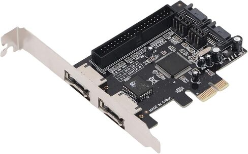 SUNGOOYUE 2 Port PCIe Serial ATA Controller Adapter Card 3Gbs Speed Plug and Play Functionality for Vista Applicable Range in Saudi Arabia