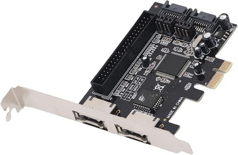 SUNGOOYUE 2 Port PCIe Serial ATA Controller Adapter Card 3Gbs Speed Plug and Play Functionality for Vista Applicable Range in Saudi Arabia