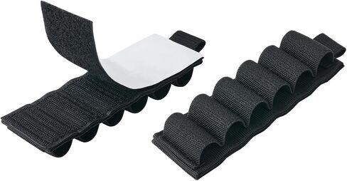 6 Packs 6 Rounds Buttstock Shell Card Holder | 12/20 Ga Side Saddle Shell Carrier for Rifle Shotgun Cartridge | with Molle Utility Pouch Hook and Loop in Saudi Arabia