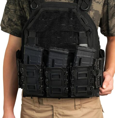5.56 مللي متر 7.62 مللي متر ماج الحقيبة حامل المجلات العالمي لحزم سترة مولي التكتيكية الزملاء حزام حزام كليب ل 5.56 مجلة الحافظة حامل المجلات in Saudi Arabia