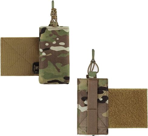 KRYDEX Mag Holder Radio Pouch with Hook and Loop Cummerbund Side Magazine Holster for Tactical Chest Rig Vest 1 Pack in Saudi Arabia