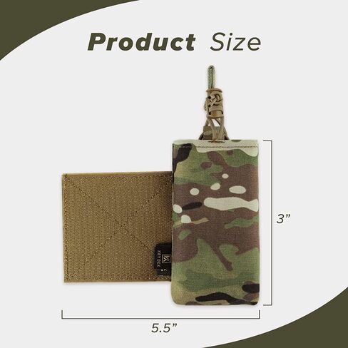 KRYDEX Mag Holder Radio Pouch with Hook and Loop Cummerbund Side Magazine Holster for Tactical Chest Rig Vest 1 Pack in Saudi Arabia