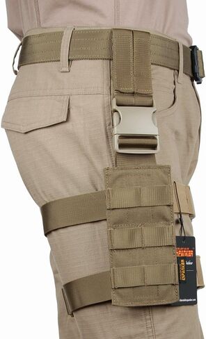 EXCELLENT ELITE SPANKER Tactical Drop Leg Holster Adjustable Drop Leg Platform Molle Module Universal Bag for Left/Right Leg in Saudi Arabia