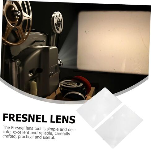 Toyvian 2pcs Fresnel Lens High Transmission Optical Experiment Tool for Projectors Lightweight and Easy to Use for Enhanced Imaging and Clarity Set in Saudi Arabia