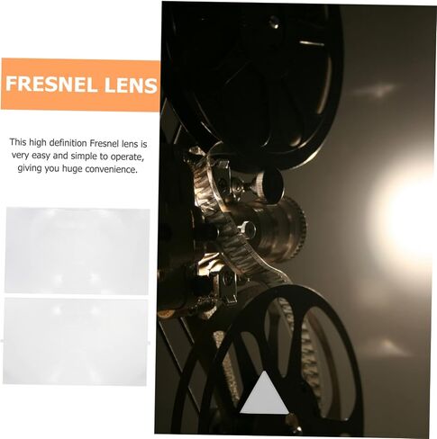 Toyvian 2pcs Fresnel Lens High Transmission Optical Experiment Tool for Projectors Lightweight and Easy to Use for Enhanced Imaging and Clarity Set in Saudi Arabia