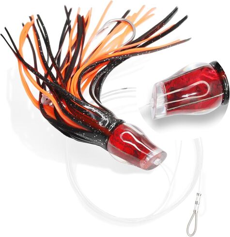 VIKETECH 9’’ 4oz Resin Saltwater Fishing Trolling Lure for Tuna Mahi Mahi Marlin Wahoo Sailfish Dolphin Lures Deep Sea Offshore Big Game Included Mesh Bag in Saudi Arabia