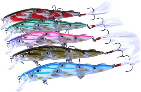 BESPORTBLE 5pcs Fishing Lures Fishing Baits Group Fish Lures Fishing Accessories in Saudi Arabia